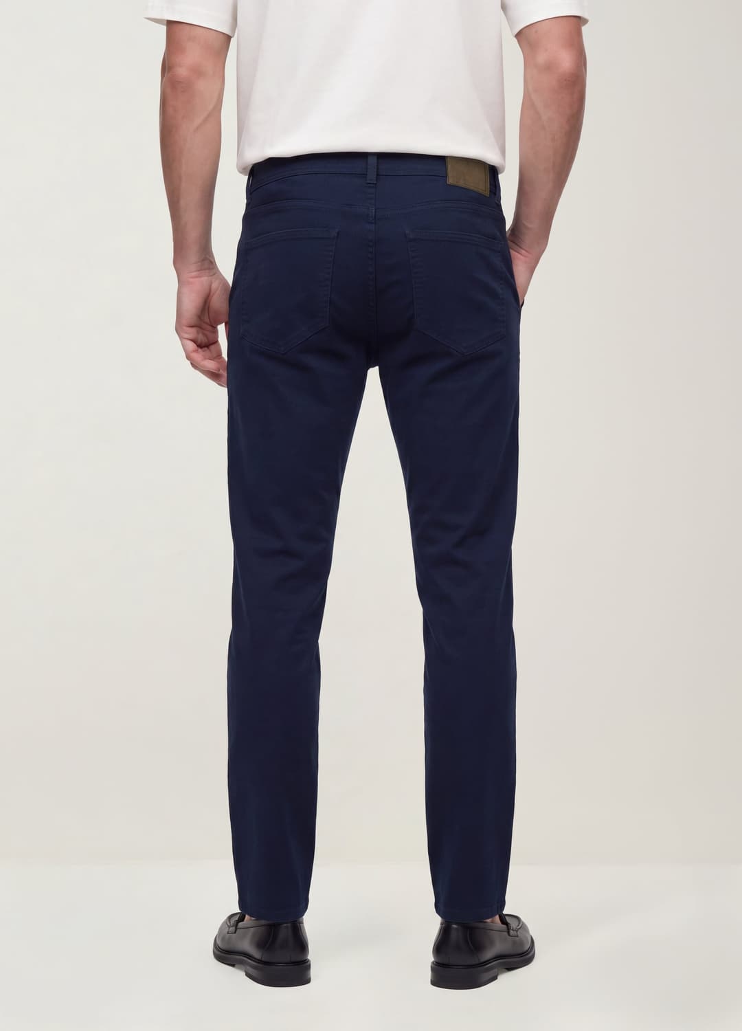 Grüne Slim-fit-hose Aus Elastischem Baumwoll-dobby | OVS Grüne Slim-fit-hose Aus Elastischem Baumwoll-dobby - 2 | OVS