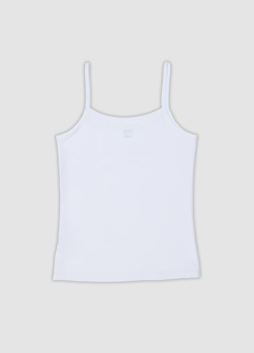Weißes Tanktop Aus Elastischem Stoff Mit Rundhalsausschnitt | OVS Weißes Tanktop Aus Elastischem Stoff Mit Rundhalsausschnitt - 2 | OVS