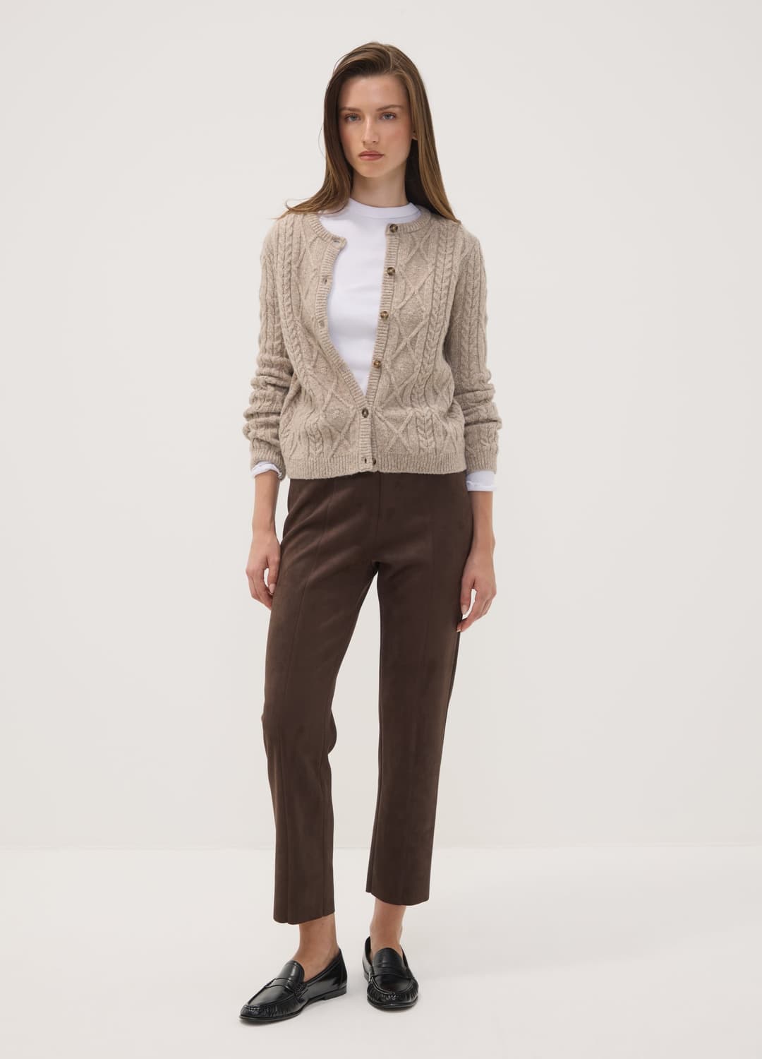 Leggings Marroni In Tessuto Elasticizzato Slim Fit | OVS Leggings Marroni In Tessuto Elasticizzato Slim Fit - 0 | OVS