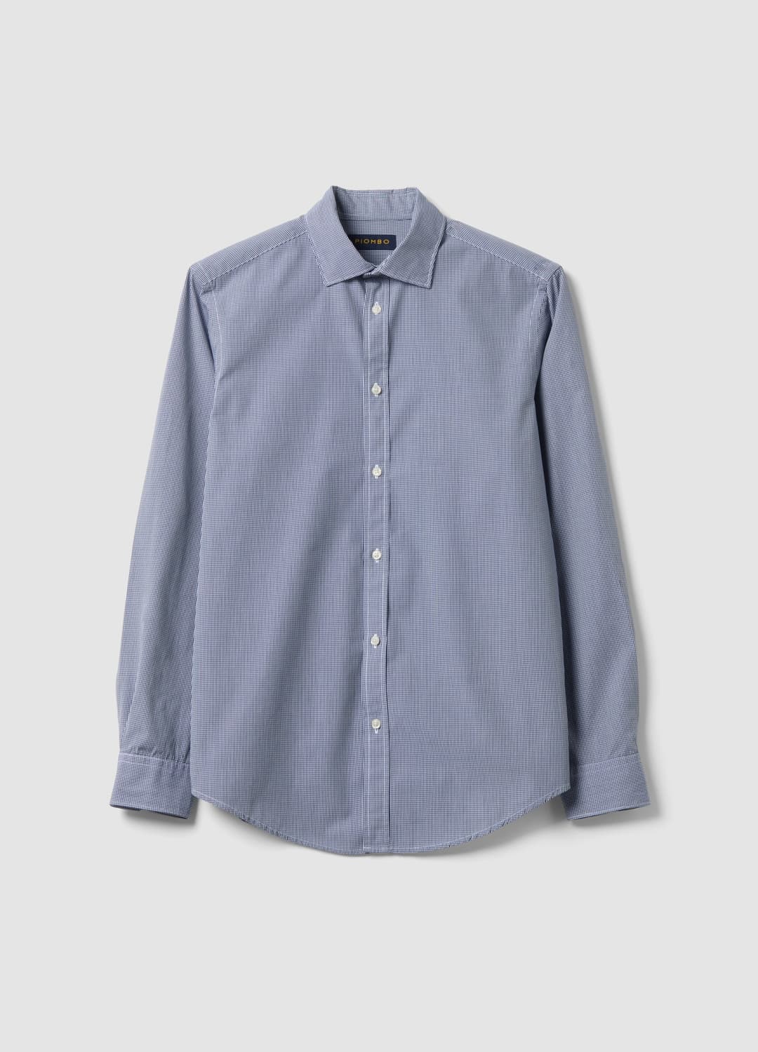 Camicia Azzurra In Popeline Di Puro Cotone A Quadri Regular Fit | OVS Camicia Azzurra In Popeline Di Puro Cotone A Quadri Regular Fit - 4 | OVS