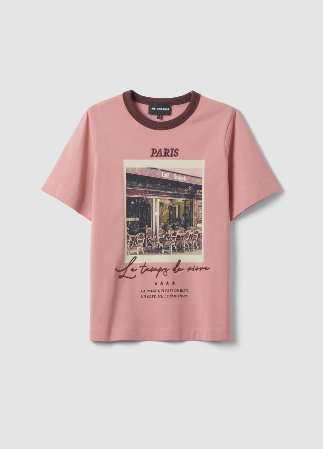 Rosa T-shirt Aus Reiner Baumwolle Mit Paris-print | OVS Rosa T-shirt Aus Reiner Baumwolle Mit Paris-print - 4 | OVS