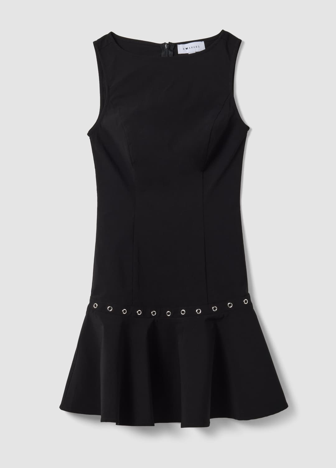 Schwarzes Ärmelloses Kleid Aus Elastischer Viskose Mit Ösen | OVS Schwarzes Ärmelloses Kleid Aus Elastischer Viskose Mit Ösen - 4 | OVS