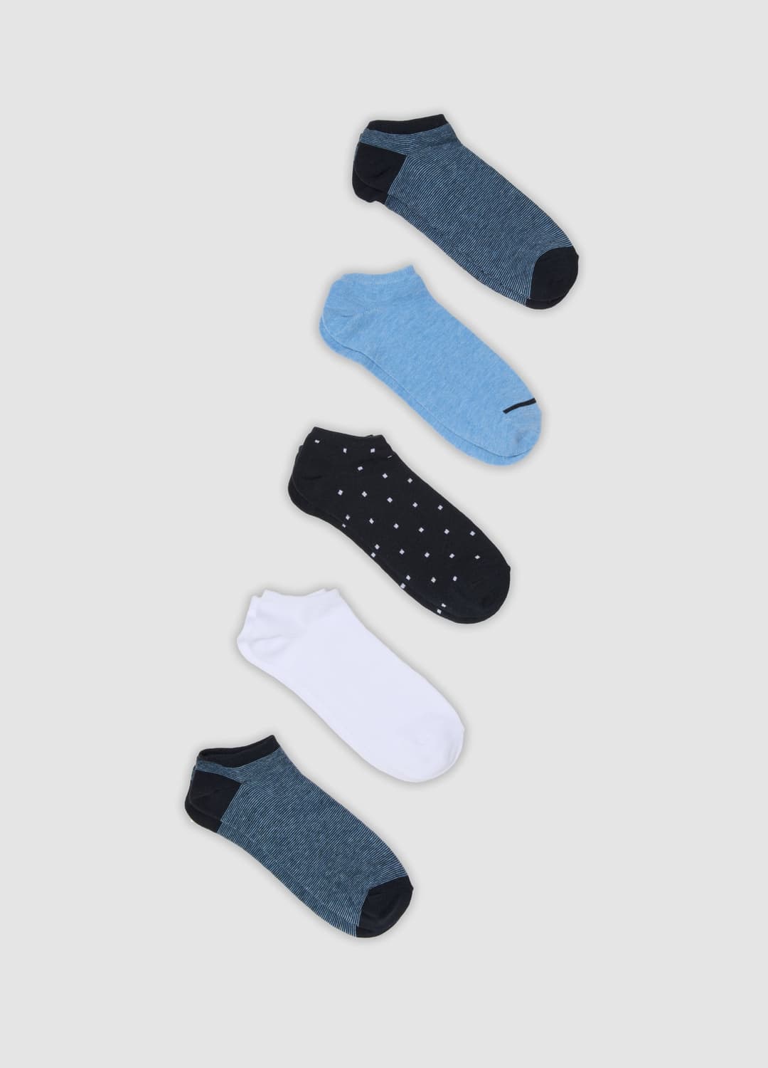 5er-pack Blaue Sportsocken Bis Zum Knöchel Aus Bio-baumwolle | OVS 5er-pack Blaue Sportsocken Bis Zum Knöchel Aus Bio-baumwolle - 0 | OVS
