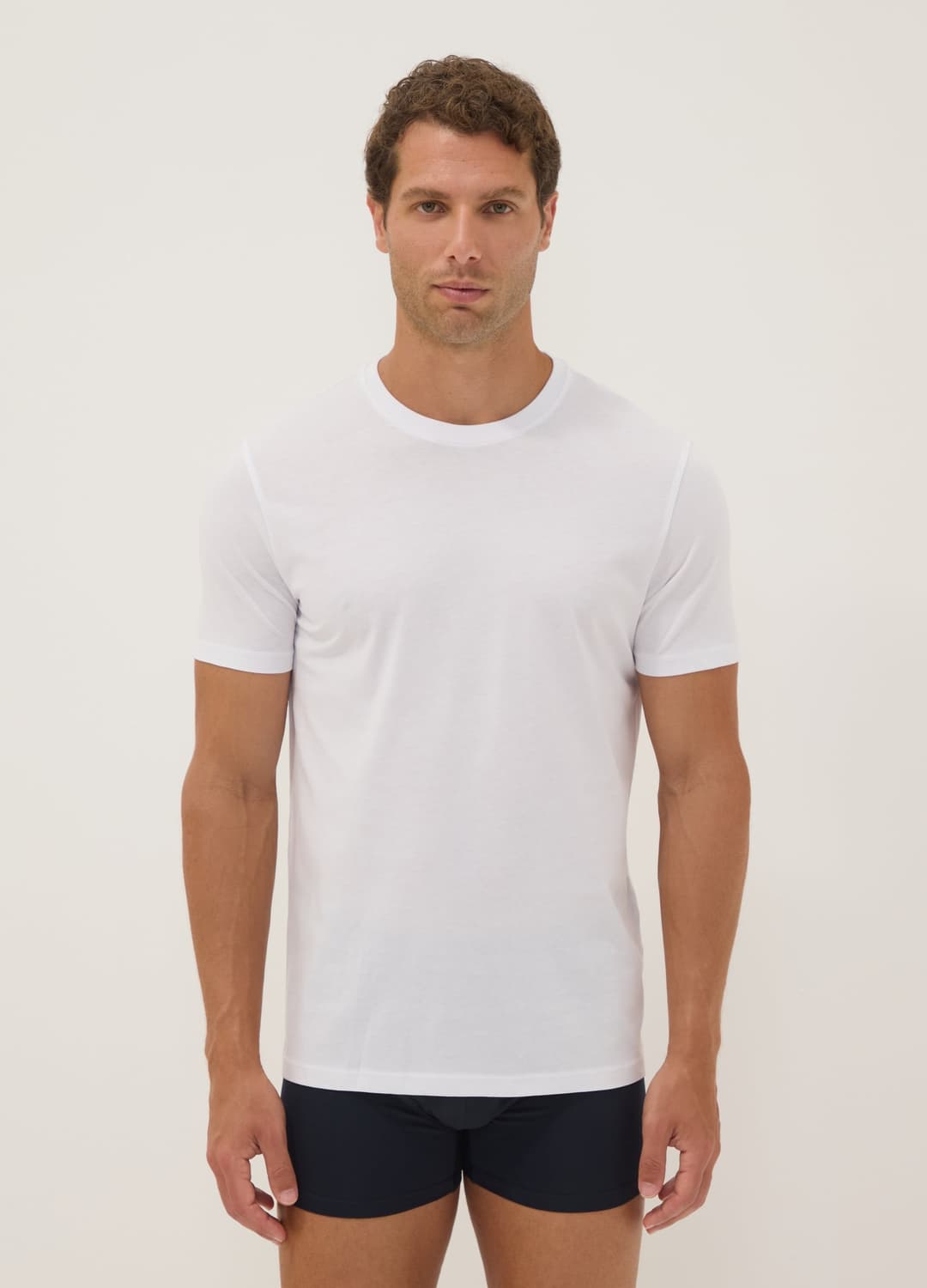3er-pack Weisse T-shirts Aus Bio-baumwolle Mit Kurzen Ärmeln | OVS 3er-pack Weisse T-shirts Aus Bio-baumwolle Mit Kurzen Ärmeln - 0 | OVS