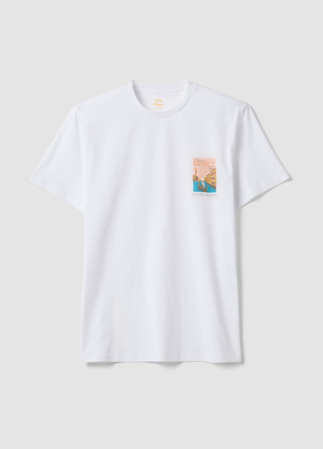 T-shirt Bianca A Maniche Corte In Puro Cotone Regular Fit | OVS T-shirt Bianca A Maniche Corte In Puro Cotone Regular Fit - 4 | OVS