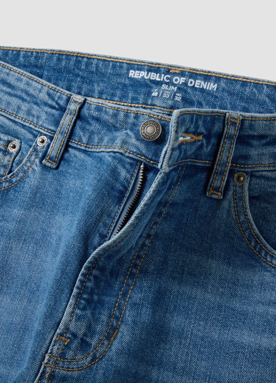 Slim-fit Jeans Aus Stretch-baumwolle In Dunkler Waschung | OVS Slim-fit Jeans Aus Stretch-baumwolle In Dunkler Waschung - 7 | OVS