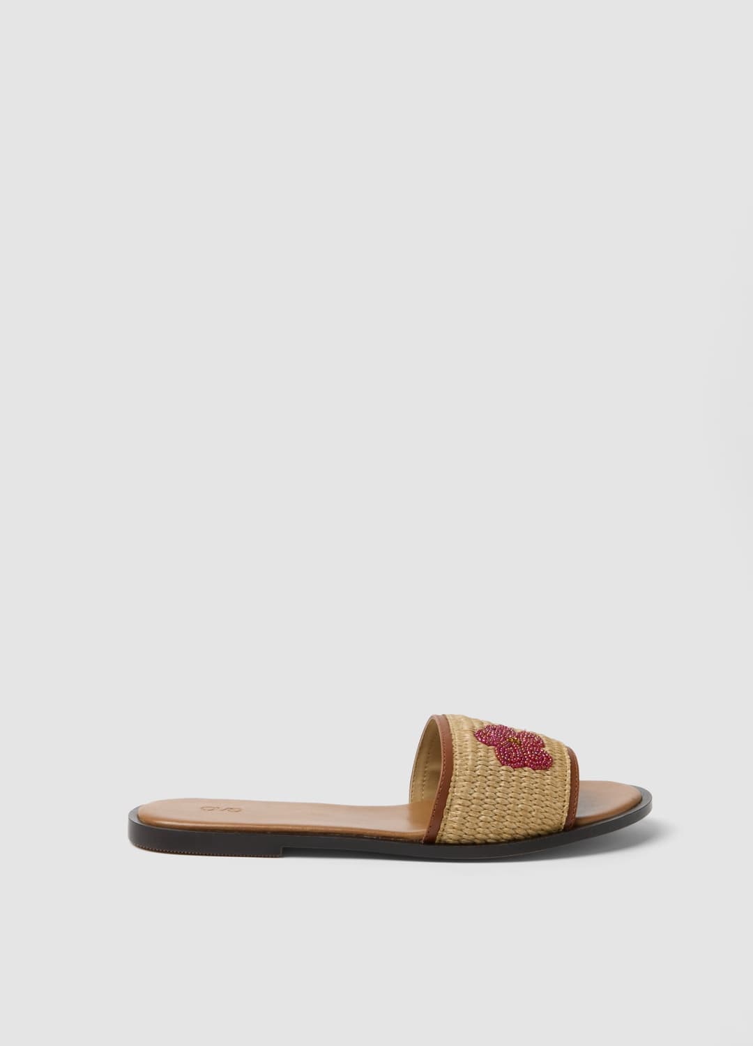 Sandali Beige Flat Con Fascia Intrecciata Con Ricami | OVS Sandali Beige Flat Con Fascia Intrecciata Con Ricami - 0 | OVS
