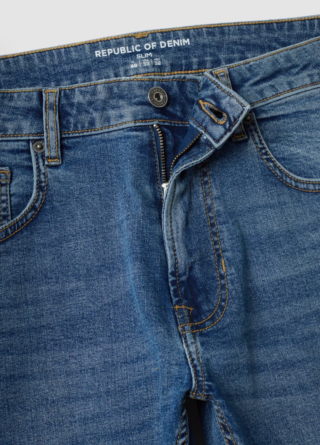 Blaue Slim-fit-jeans Aus Stretch-baumwolle | OVS Blaue Slim-fit-jeans Aus Stretch-baumwolle - 2 | OVS