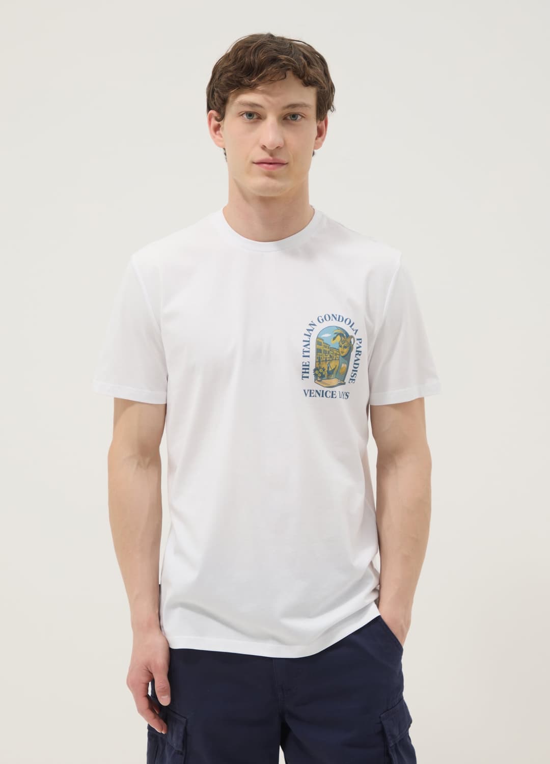 T-shirt Bianca In Puro Cotone Con Stampa Regular Fit | OVS T-shirt Bianca In Puro Cotone Con Stampa Regular Fit - 0 | OVS