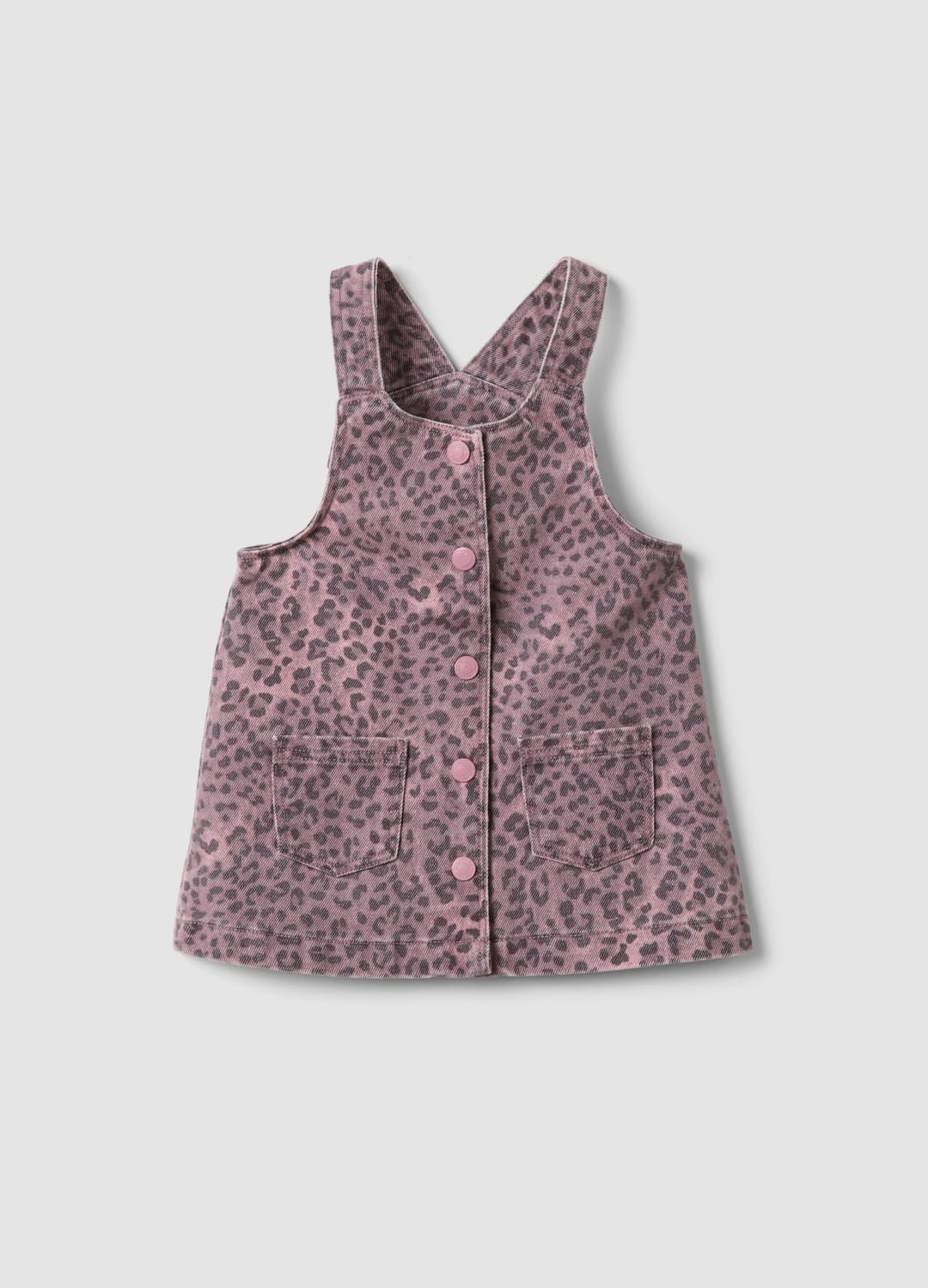 Abito Wide Rosa In Puro Cotone A Fantasia Animalier Per Bimba | OVS Abito Wide Rosa In Puro Cotone A Fantasia Animalier Per Bimba - 0 | OVS