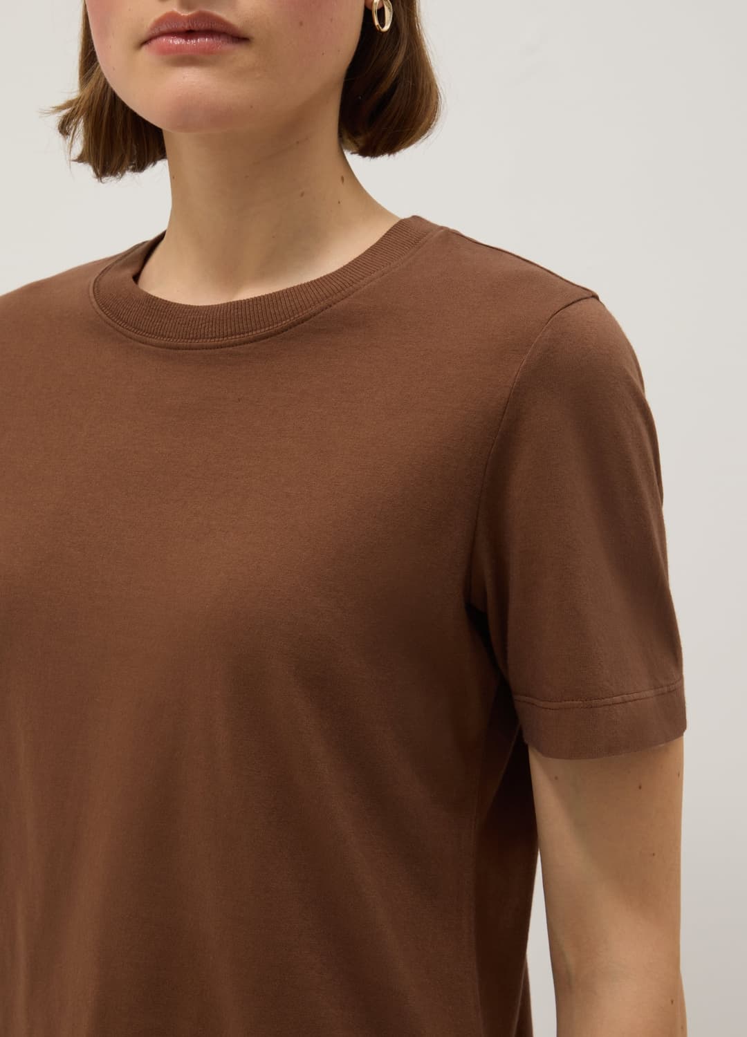 Braunes T-shirt Aus Reiner Baumwolle | OVS Braunes T-shirt Aus Reiner Baumwolle - 3 | OVS
