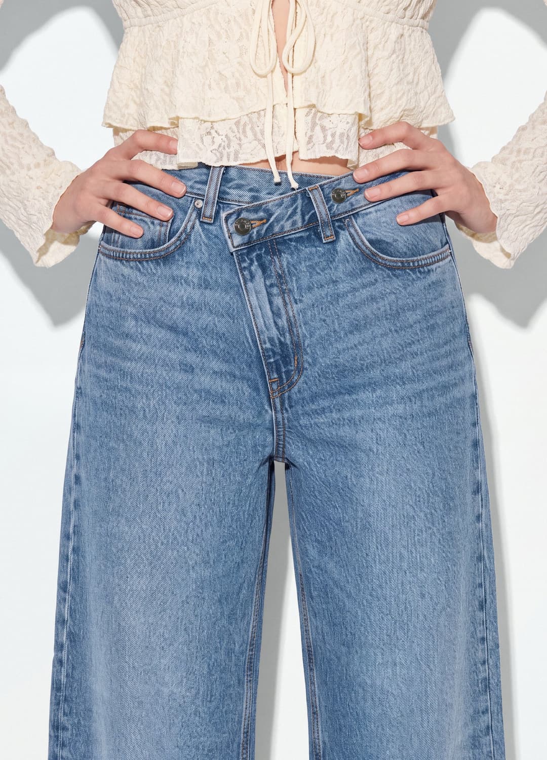 Hellblaue Jeans Aus Reiner Baumwolle Im Denim | OVS Hellblaue Jeans Aus Reiner Baumwolle Im Denim - 3 | OVS