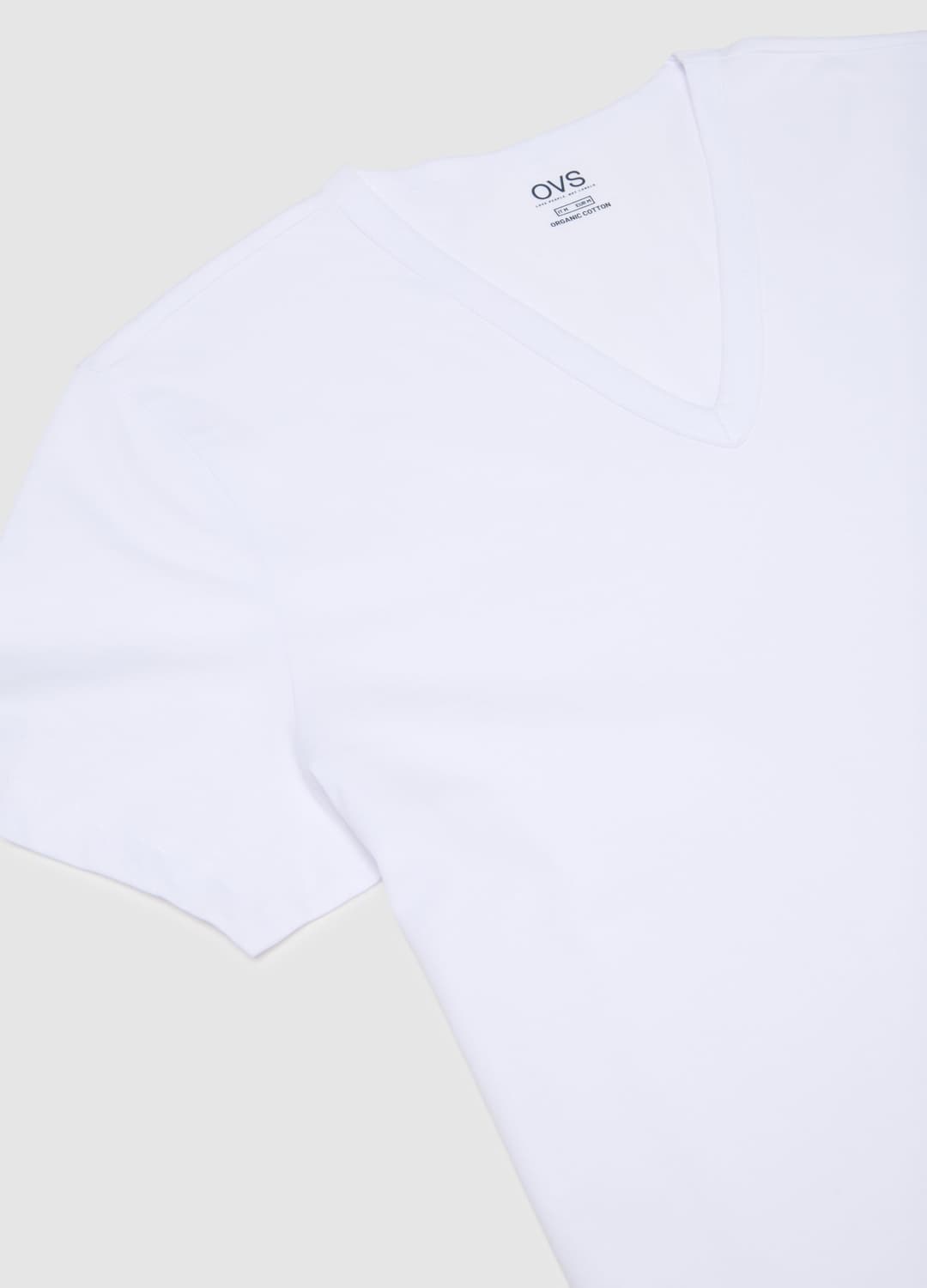 Doppelpack Herren T-shirts Aus Reinem Weißen Baumwolle Im Regulären Schnitt | OVS Doppelpack Herren T-shirts Aus Reinem Weißen Baumwolle Im Regulären Schnitt - 5 | OVS