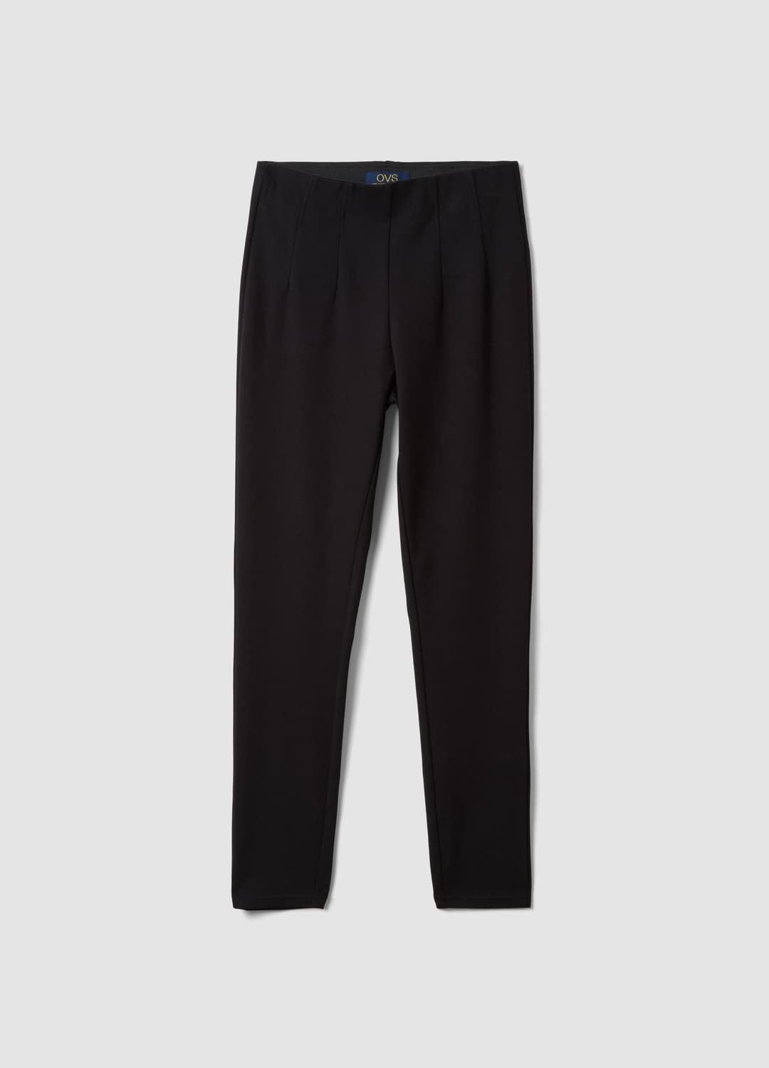 Schwarze Slim-fit-leggings Aus Elastischem Viskose-milano-strick | OVS Schwarze Slim-fit-leggings Aus Elastischem Viskose-milano-strick - 4 | OVS