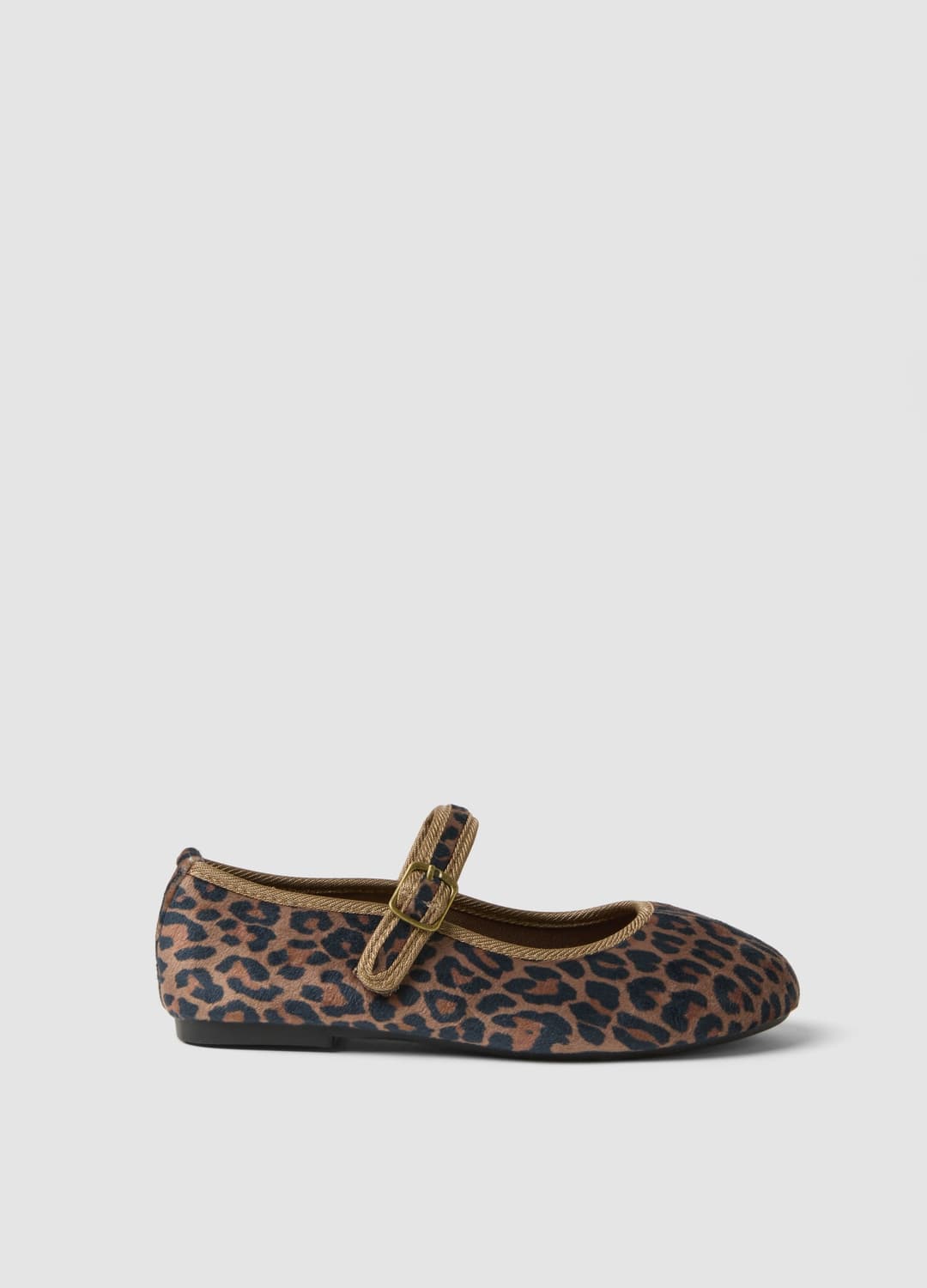 Ballerine Marroni Con Stampa Animalier E Cinturino Per Bambina | OVS Ballerine Marroni Con Stampa Animalier E Cinturino Per Bambina - 0 | OVS