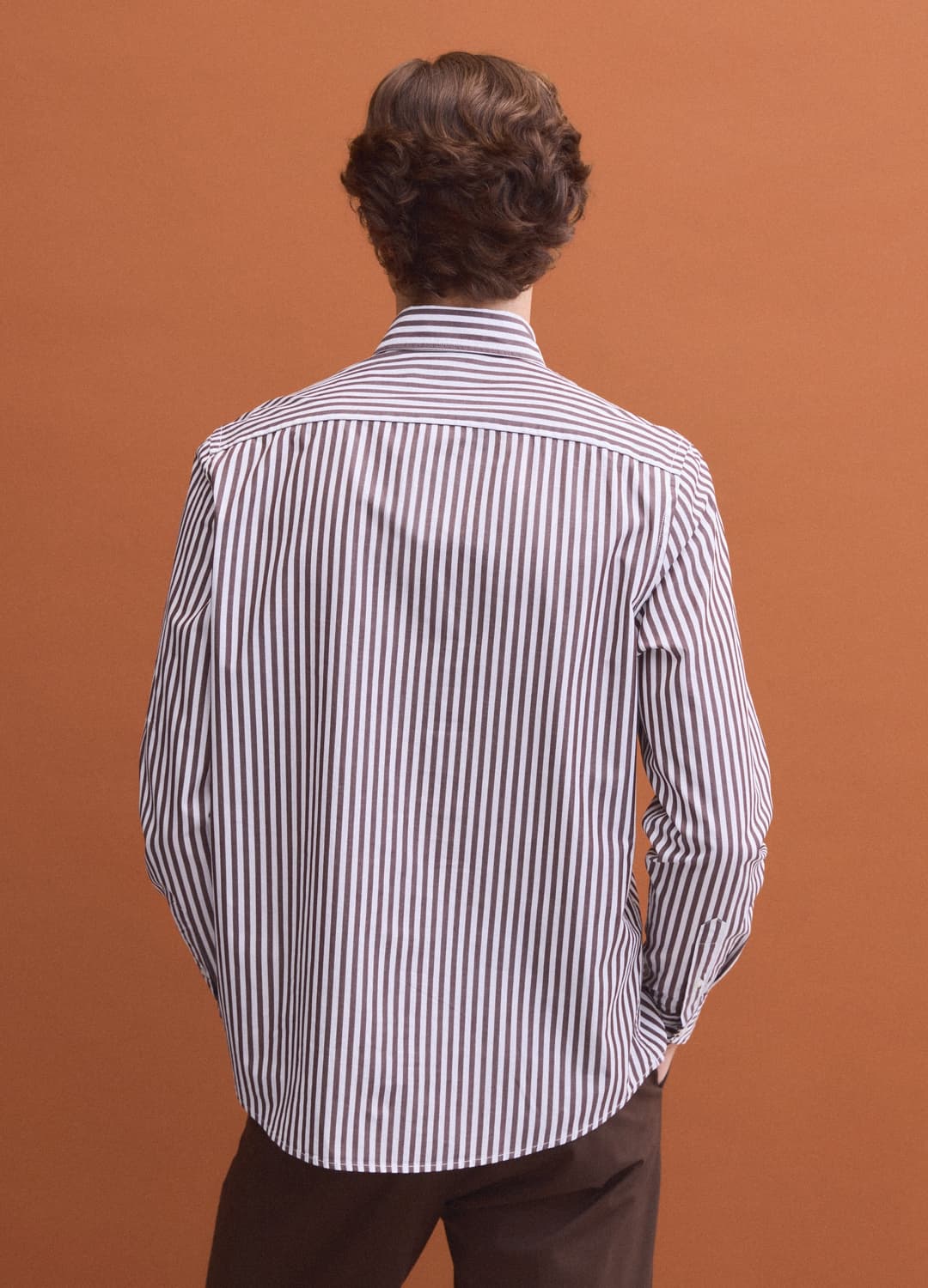 Camicia Bianca In Popeline Di Puro Cotone A Righe Regular Fit | OVS Camicia Bianca In Popeline Di Puro Cotone A Righe Regular Fit - 2 | OVS