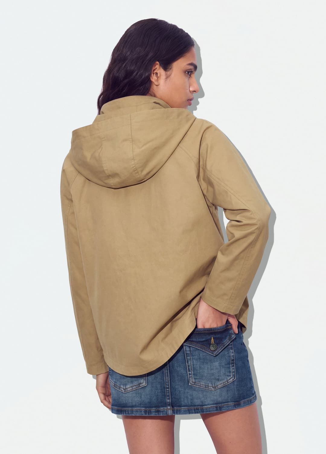 Beiger Parka Aus Baumwollmischung Mit Kapuze | OVS Beiger Parka Aus Baumwollmischung Mit Kapuze - 3 | OVS