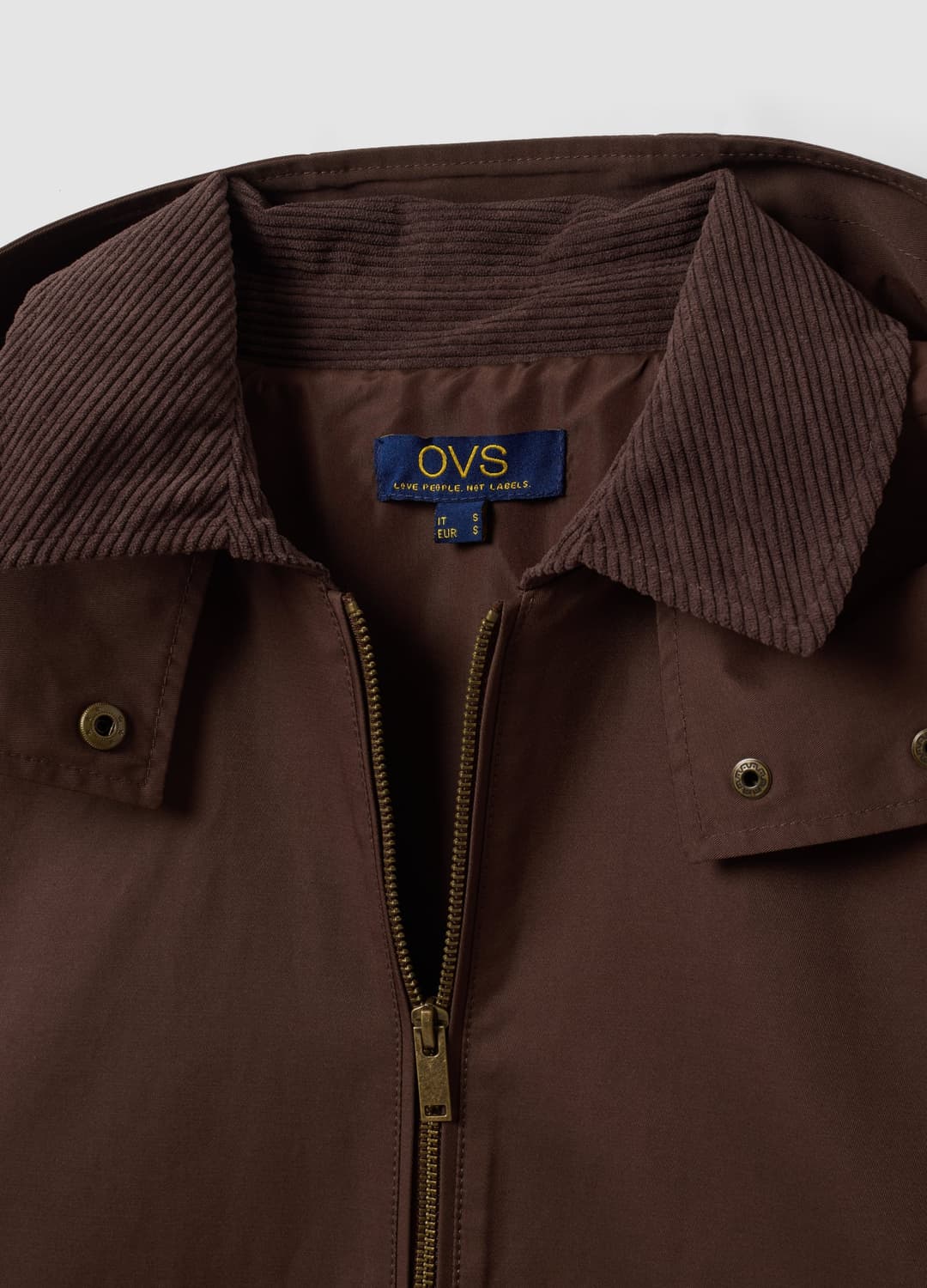 Giacca Parka Marrone Con Cappuccio E Collo A Coste In Misto Cotone | OVS Giacca Parka Marrone Con Cappuccio E Collo A Coste In Misto Cotone - 6 | OVS