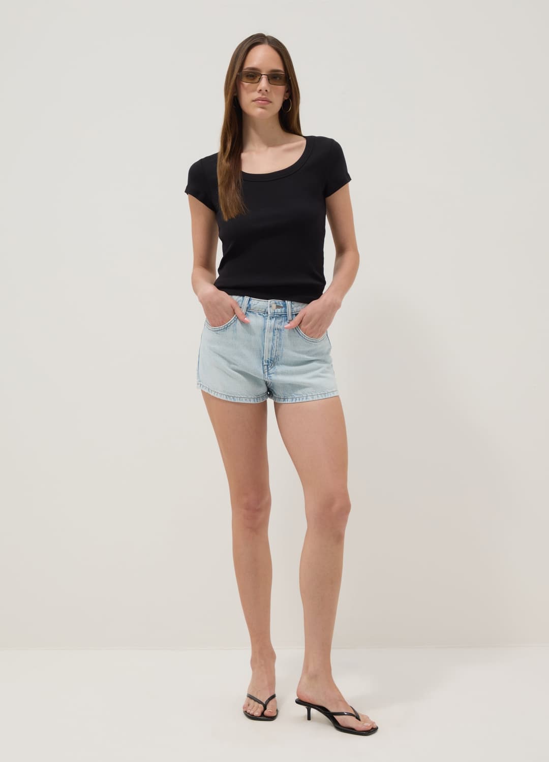 Hellblaue Denim-shorts Aus Reiner Baumwolle | OVS Hellblaue Denim-shorts Aus Reiner Baumwolle - 0 | OVS