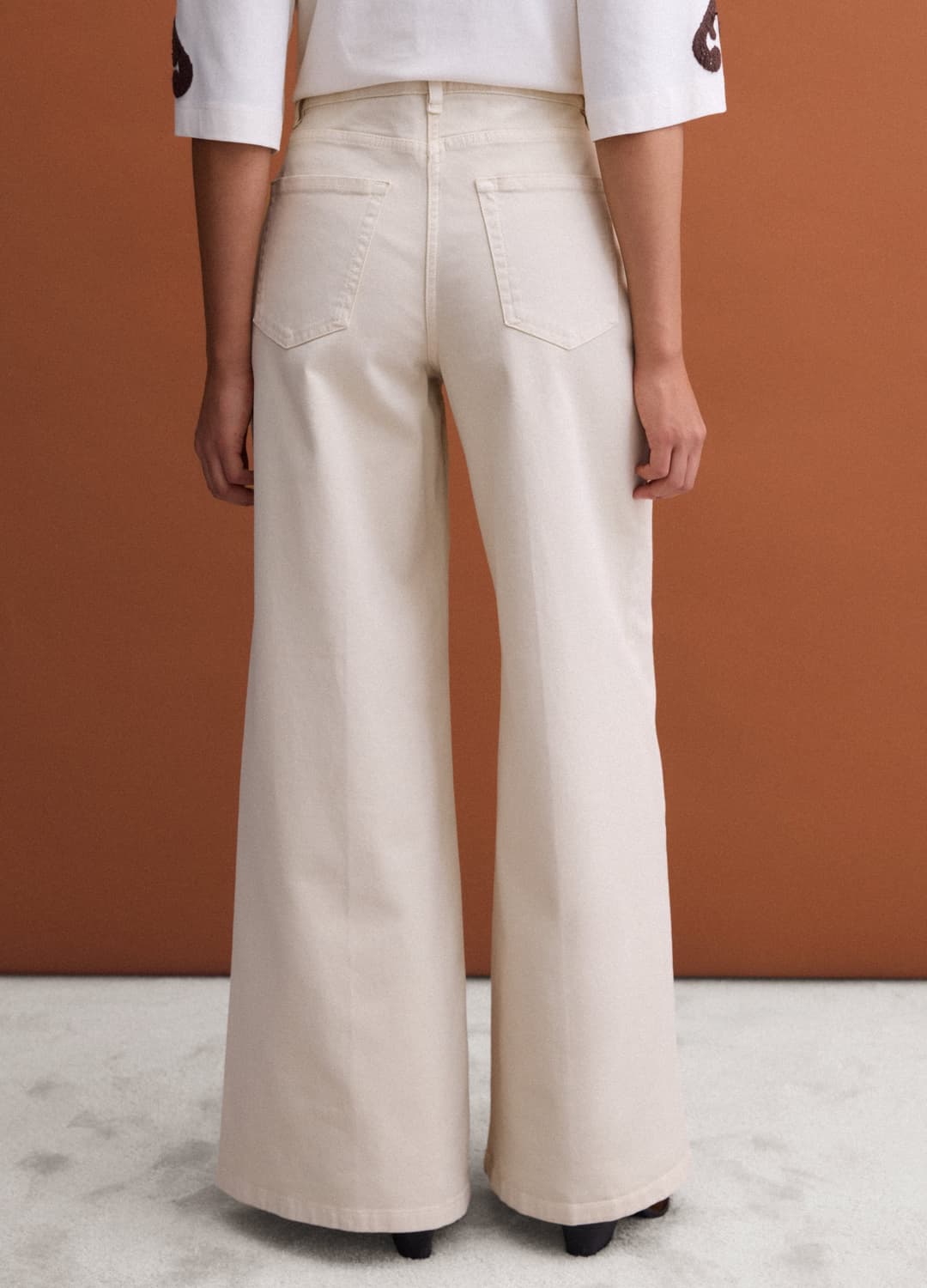 Pantaloni Marroni In Cotone Elasticizzato Wide Leg | OVS Pantaloni Marroni In Cotone Elasticizzato Wide Leg - 2 | OVS