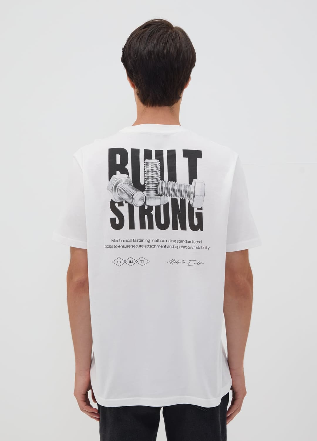 Weißes T-shirt Aus Reiner Baumwoll-jersey Mit Print | OVS Weißes T-shirt Aus Reiner Baumwoll-jersey Mit Print - 3 | OVS