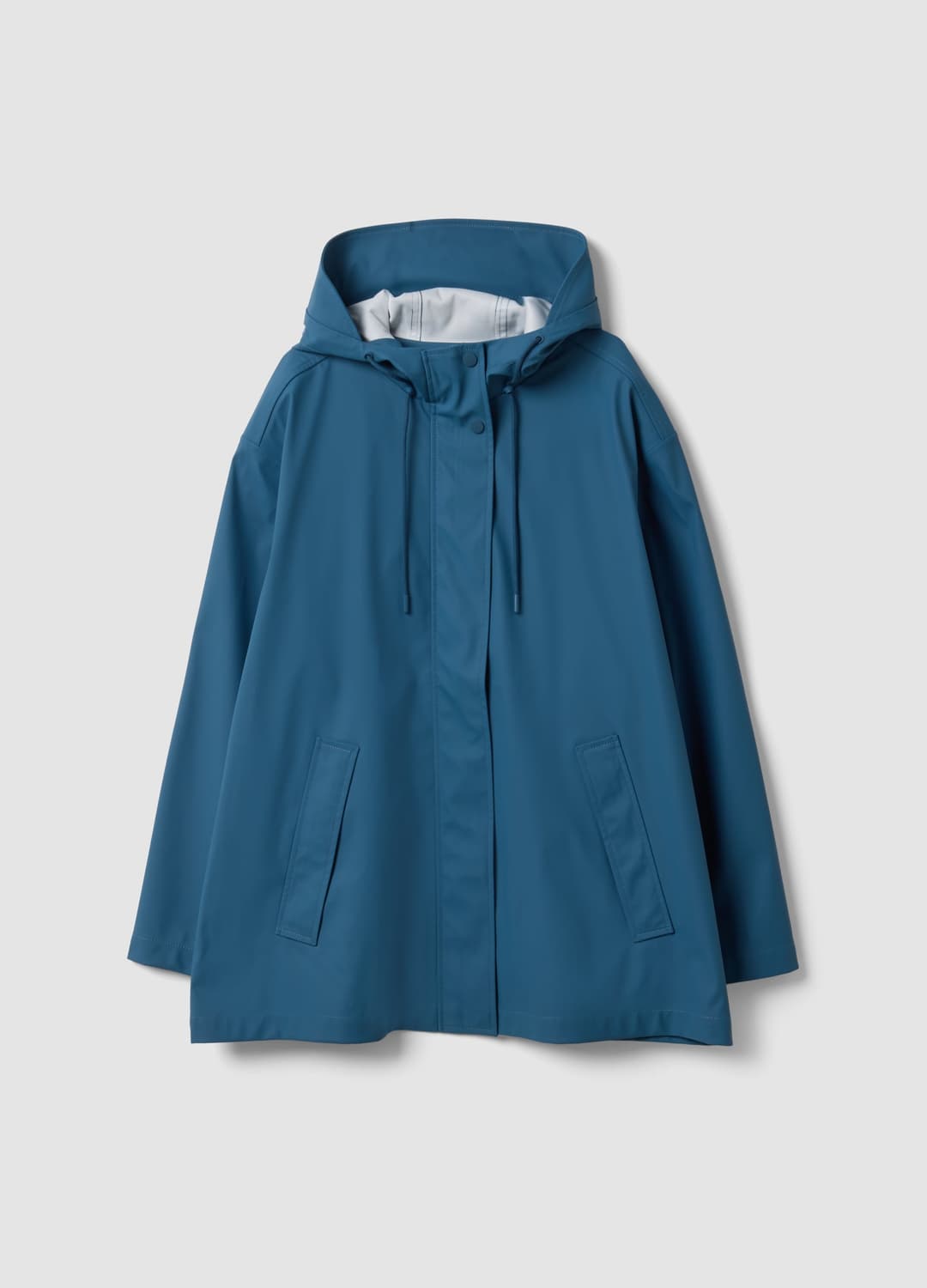 Giacca Antipioggia Blu Con Cappuccio E Zip Regular Fit | OVS Giacca Antipioggia Blu Con Cappuccio E Zip Regular Fit - 4 | OVS