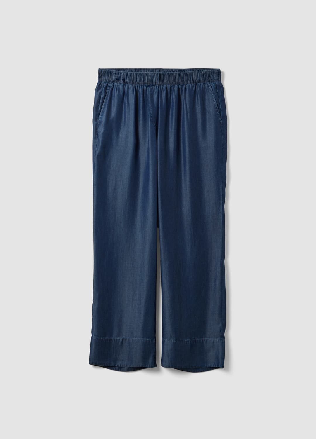 Pantaloni Blu In Puro Lyocell Con Vita Elasticizzata Regular Fit | OVS Pantaloni Blu In Puro Lyocell Con Vita Elasticizzata Regular Fit - 4 | OVS