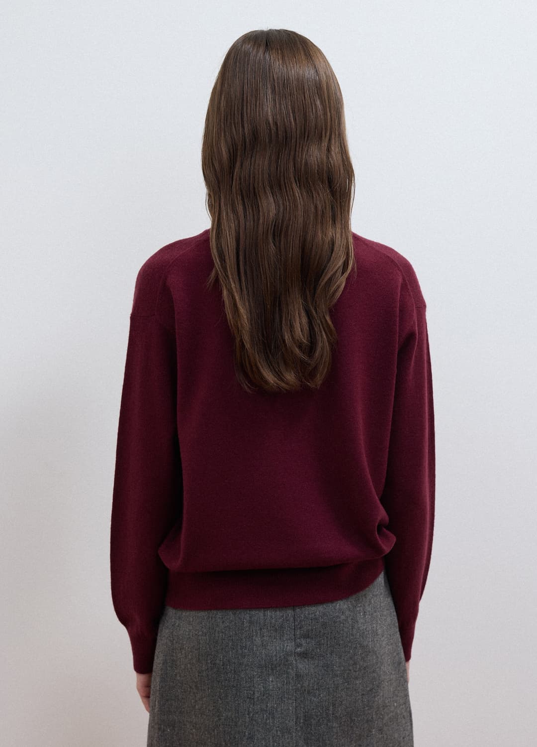Violetter Pullover Aus Reiner Wolle Mit Rundhalsausschnitt Und Oversize-fit | OVS Violetter Pullover Aus Reiner Wolle Mit Rundhalsausschnitt Und Oversize-fit - 3 | OVS
