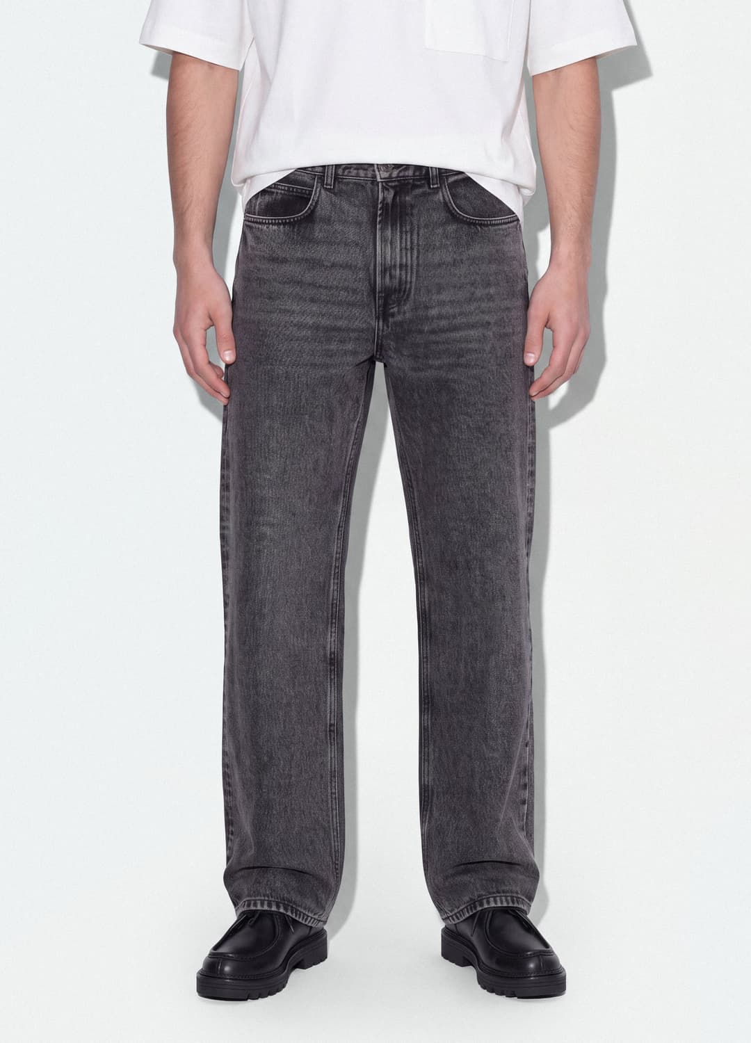 Graue Denim-jeans Im Flare Fit Aus Reiner Baumwolle | OVS Graue Denim-jeans Im Flare Fit Aus Reiner Baumwolle - 1 | OVS