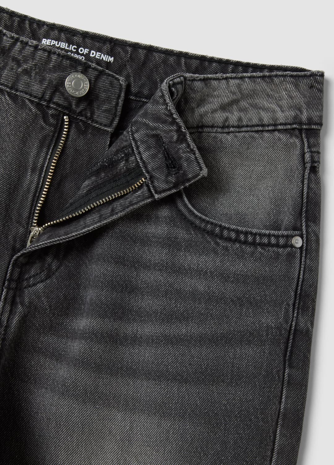 Jeans Grigi Cargo In Puro Cotone Relaxed Fit Per Ragazza | OVS Jeans Grigi Cargo In Puro Cotone Relaxed Fit Per Ragazza - 2 | OVS
