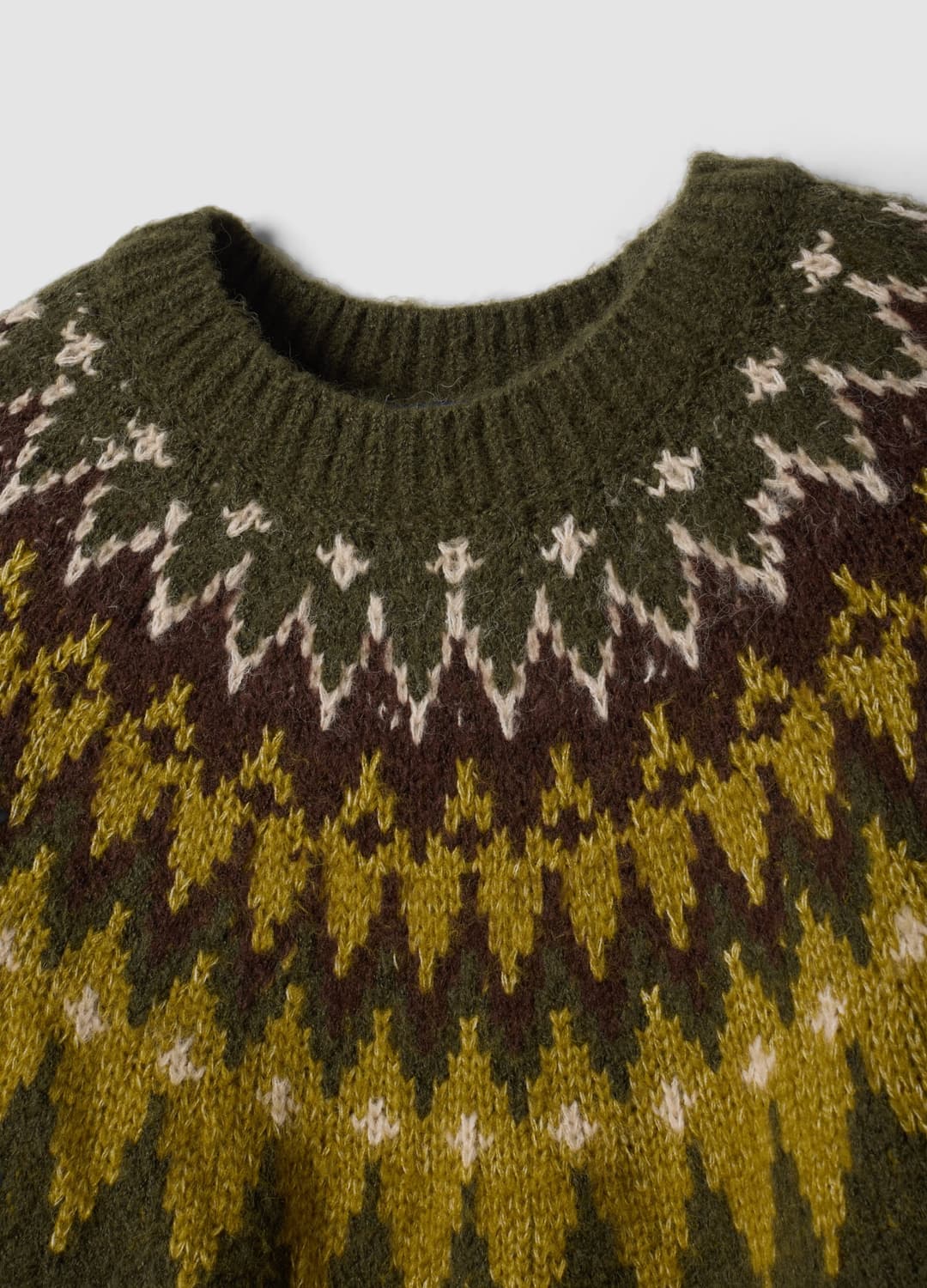 Grüner Jacquard-pullover Mit Rundhalsausschnitt | OVS Grüner Jacquard-pullover Mit Rundhalsausschnitt - 5 | OVS
