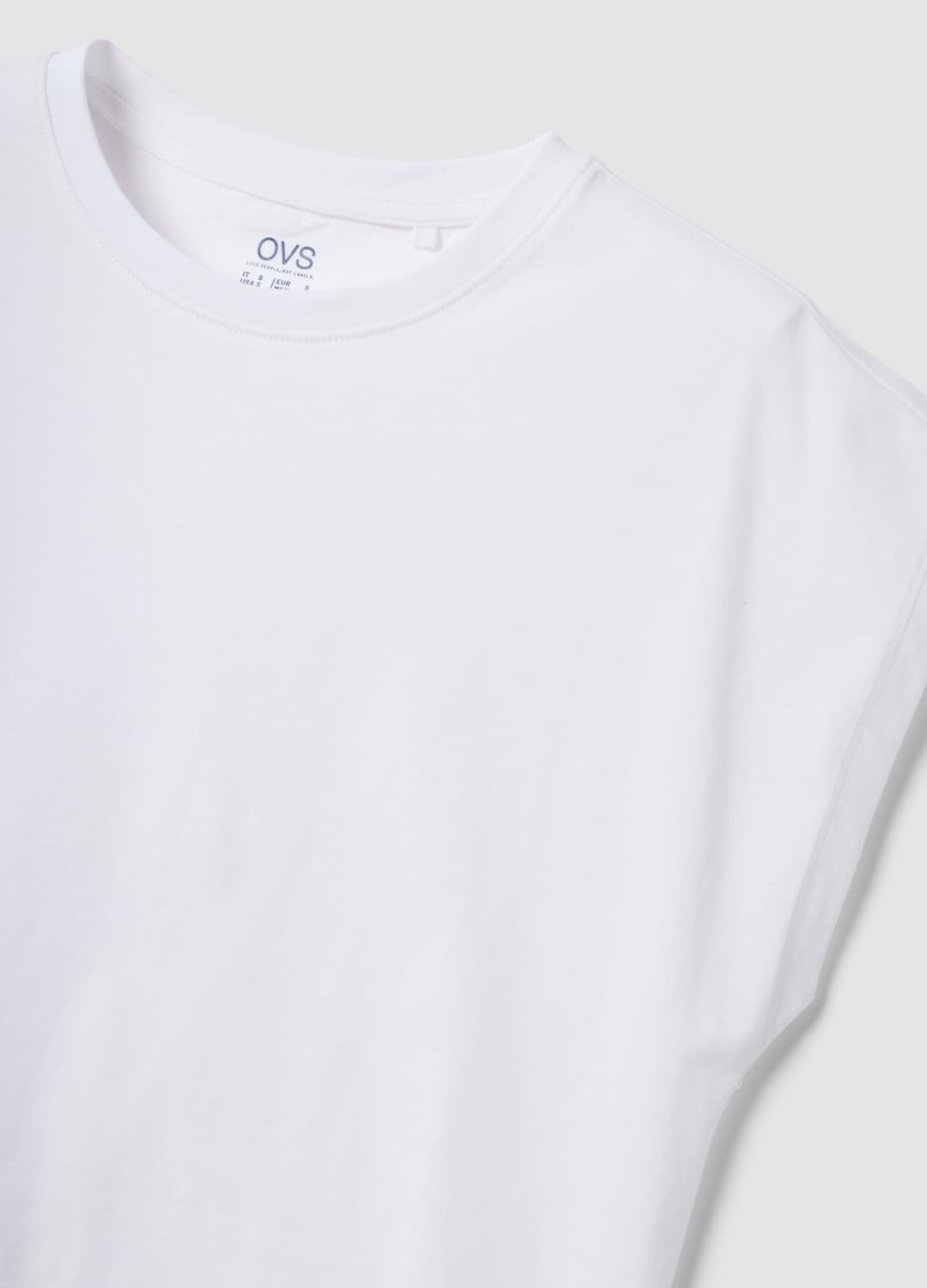 T-shirt Bianca In Puro Cotone A Maniche Corte Regular Fit | OVS T-shirt Bianca In Puro Cotone A Maniche Corte Regular Fit - 6 | OVS