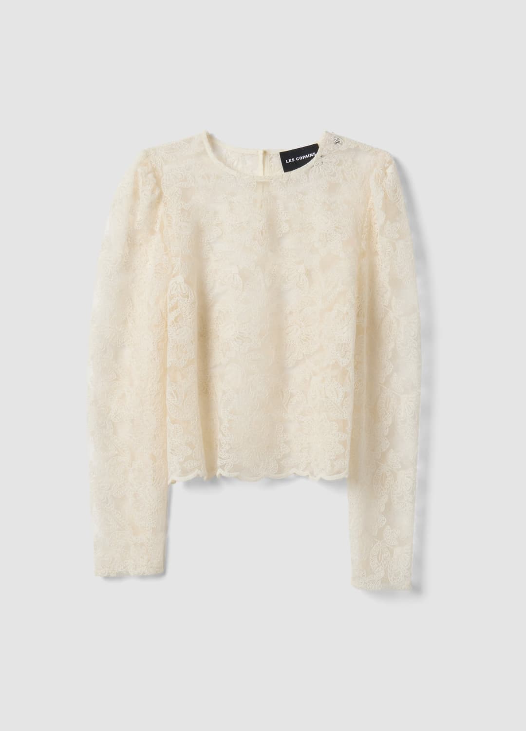 Blusa Bianca In Misto Cotone Con Pizzo Floreale Slim Fit | OVS Blusa Bianca In Misto Cotone Con Pizzo Floreale Slim Fit - 4 | OVS