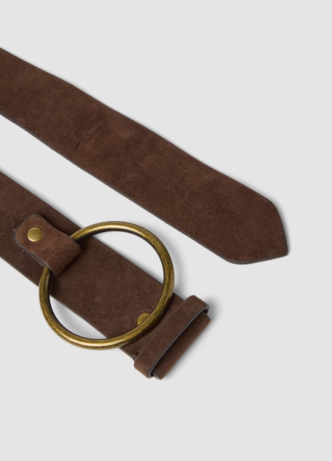 Cintura Marrone In Vera Pelle Con Fibbia Ad Anello | OVS Cintura Marrone In Vera Pelle Con Fibbia Ad Anello - 1 | OVS
