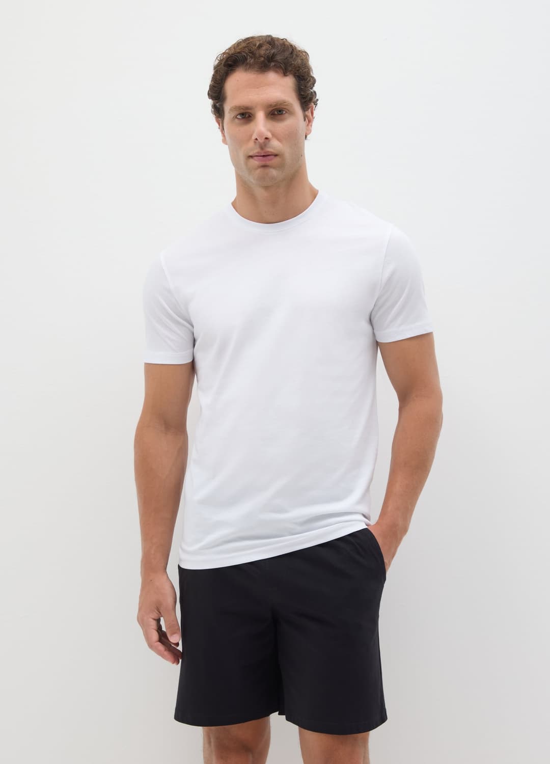 Herren-t-shirt Aus Weißer Reiner Baumwolle | OVS Herren-t-shirt Aus Weißer Reiner Baumwolle - 0 | OVS