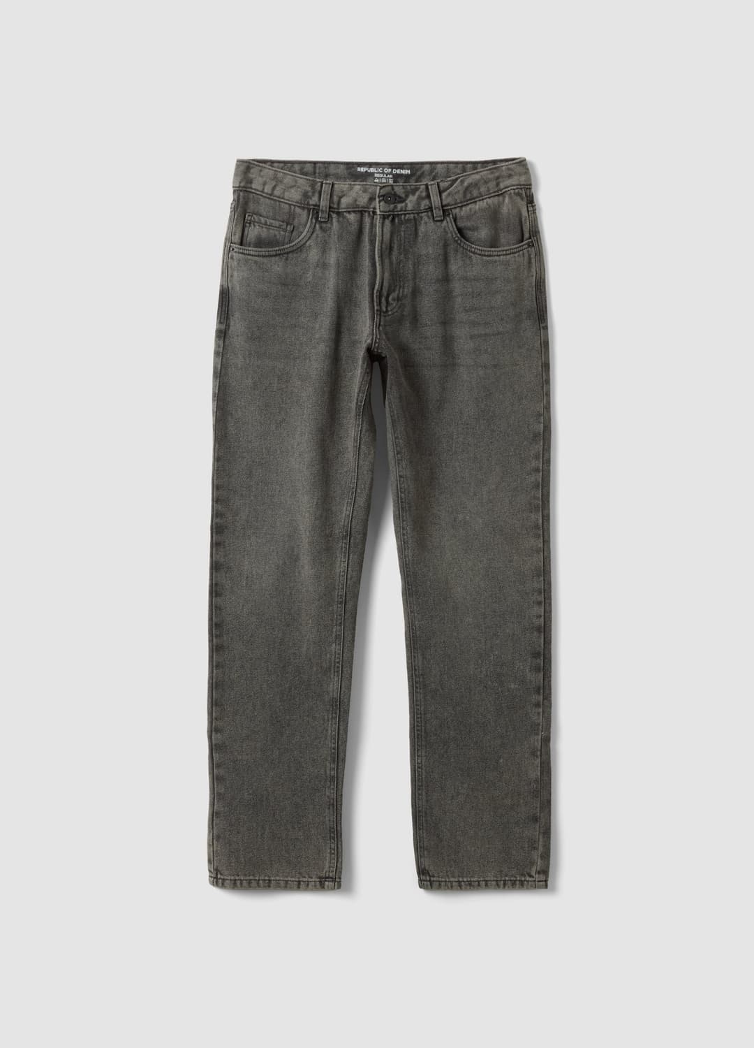 Graue Regular-fit-jeans Aus Baumwoll- | OVS Graue Regular-fit-jeans Aus Baumwoll- - 4 | OVS