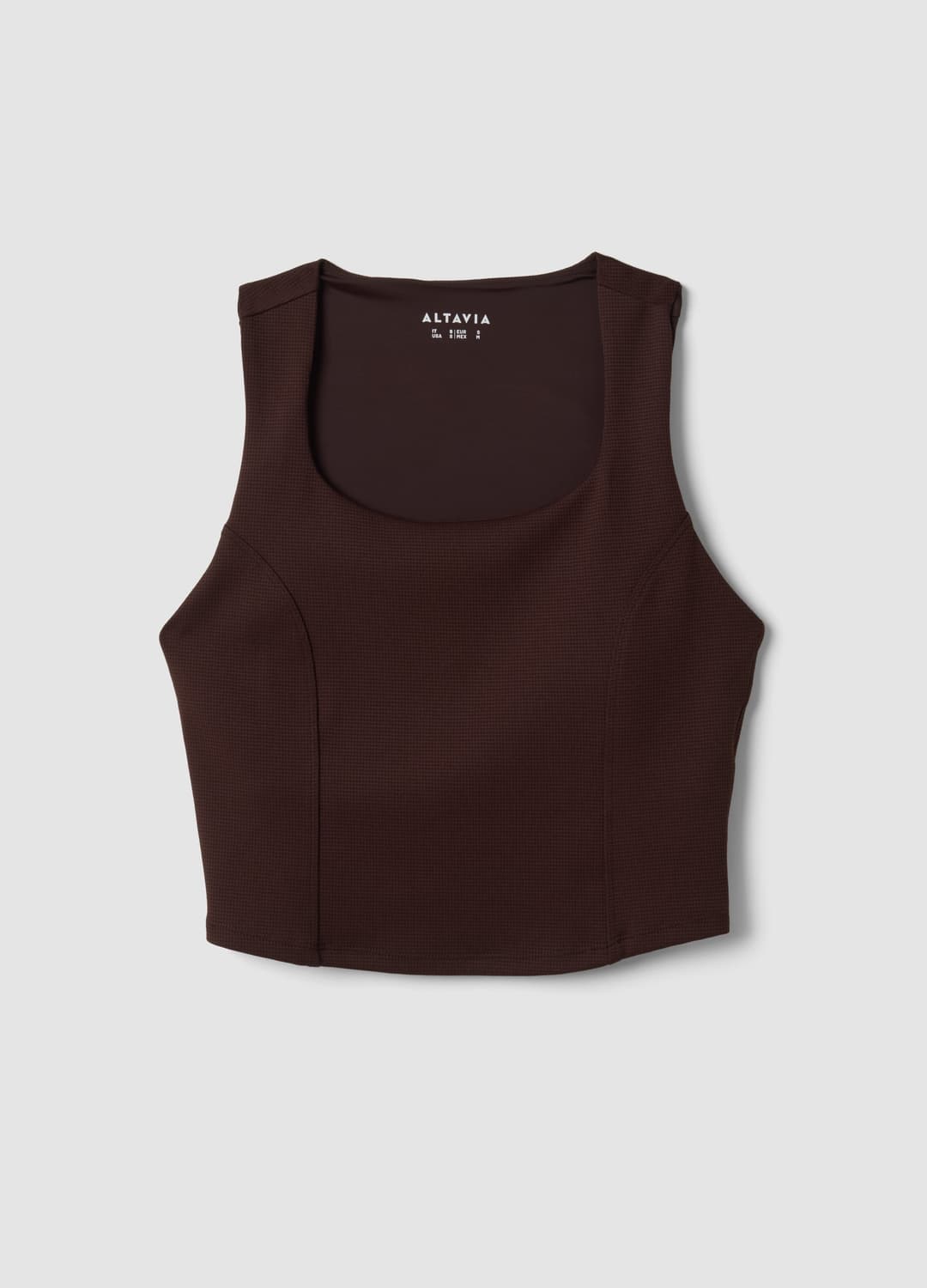 Braunes Crop-top Aus Atmungsaktivem Stretchmaterial Altavia Studio | OVS Braunes Crop-top Aus Atmungsaktivem Stretchmaterial Altavia Studio - 5 | OVS