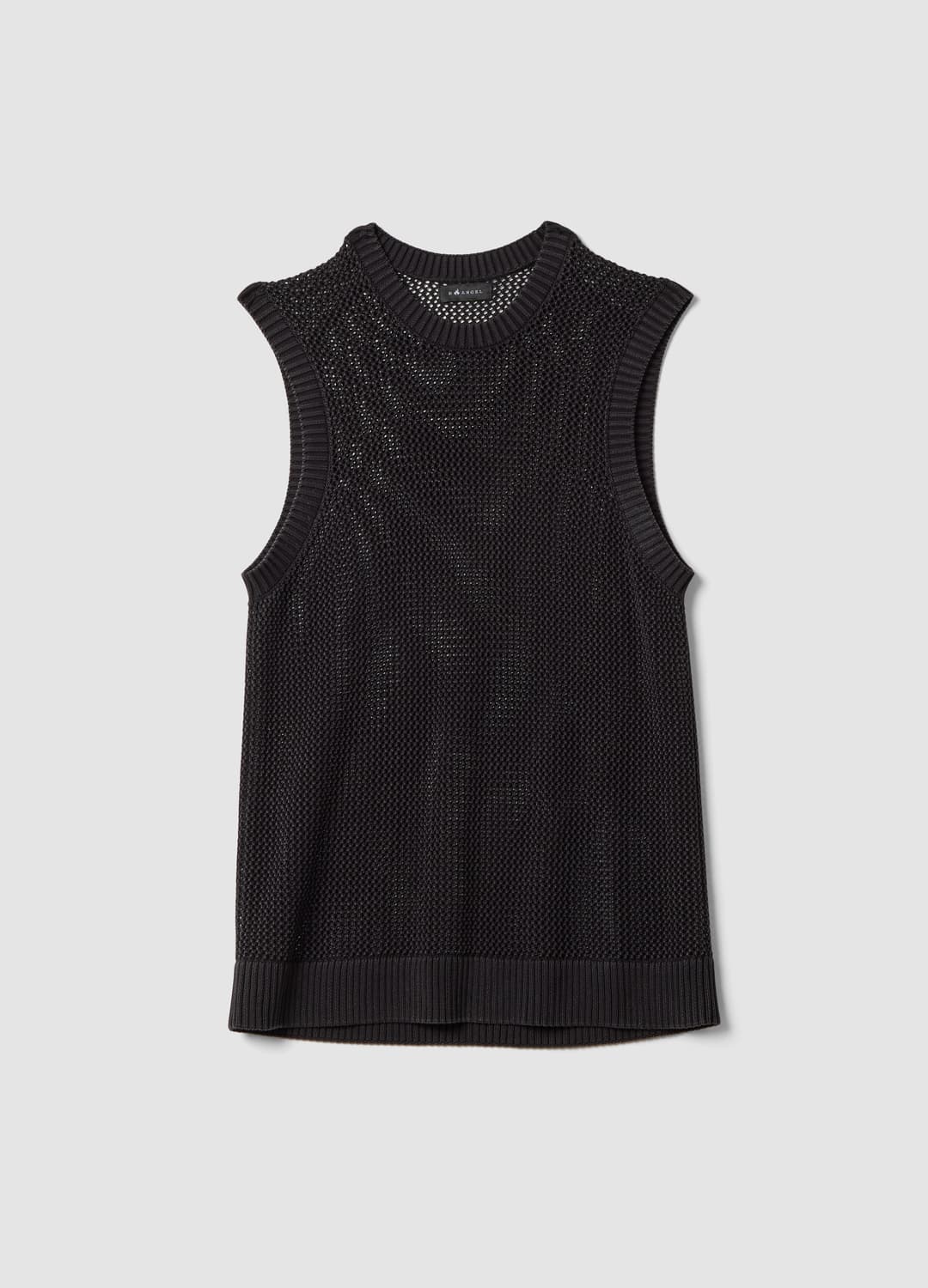 Schwarzes Ärmelloses Mesh-top Aus Reiner Baumwolle | OVS Schwarzes Ärmelloses Mesh-top Aus Reiner Baumwolle - 5 | OVS