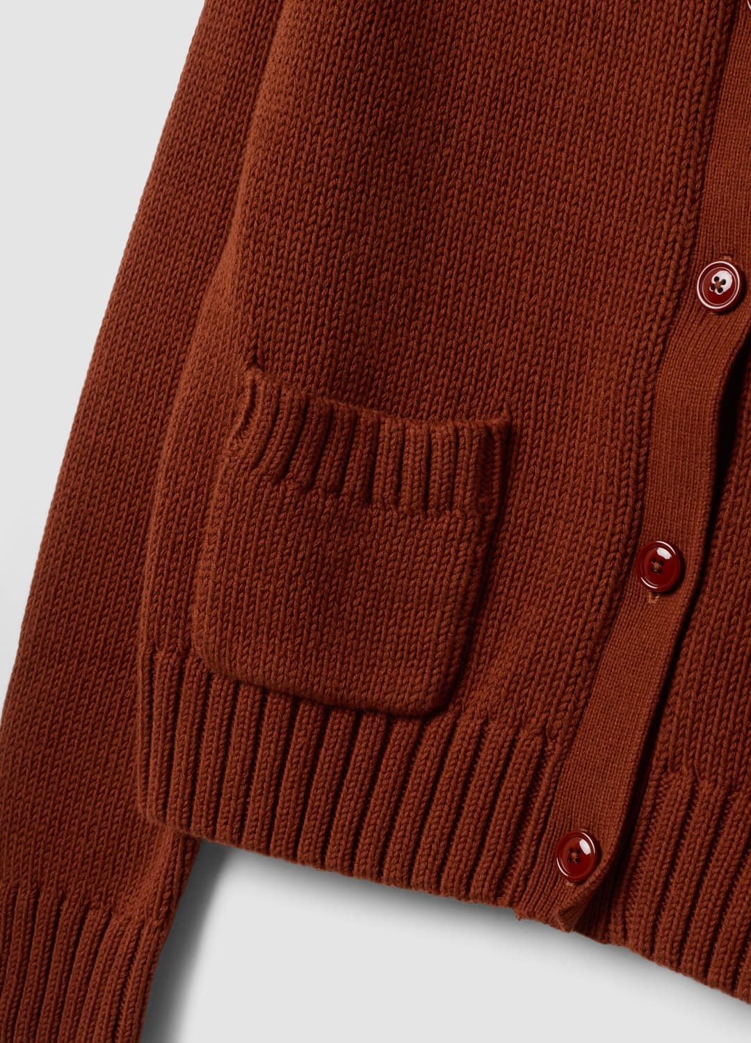 Cardigan Rosso In Puro Cotone Con Bottoni Regular Fit | OVS Cardigan Rosso In Puro Cotone Con Bottoni Regular Fit - 5 | OVS