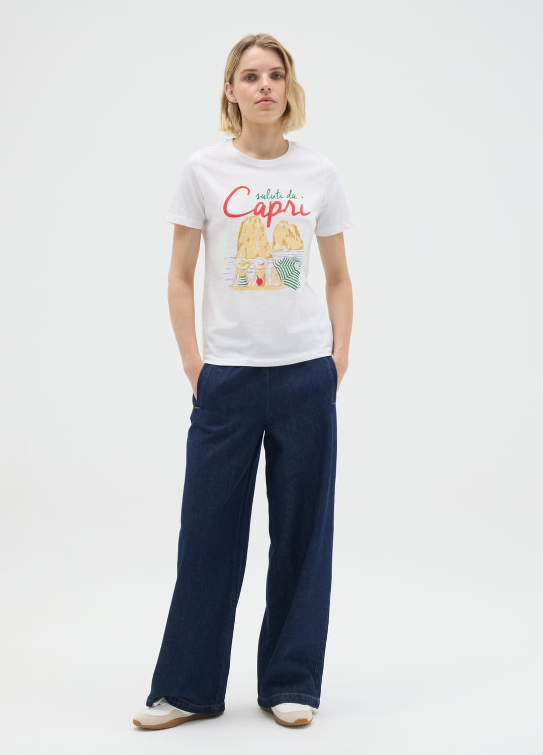 T-shirt In Puro Cotone Bianca Regular Fit | OVS T-shirt In Puro Cotone Bianca Regular Fit - 1 | OVS
