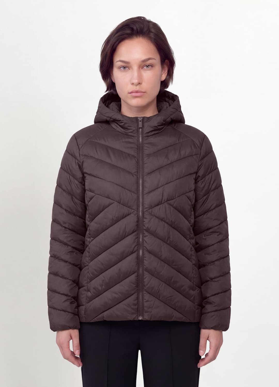 Giacca Ultralight Viola Trapuntata Con Cappuccio E Zip Regular Fit | OVS Giacca Ultralight Viola Trapuntata Con Cappuccio E Zip Regular Fit - 1 | OVS