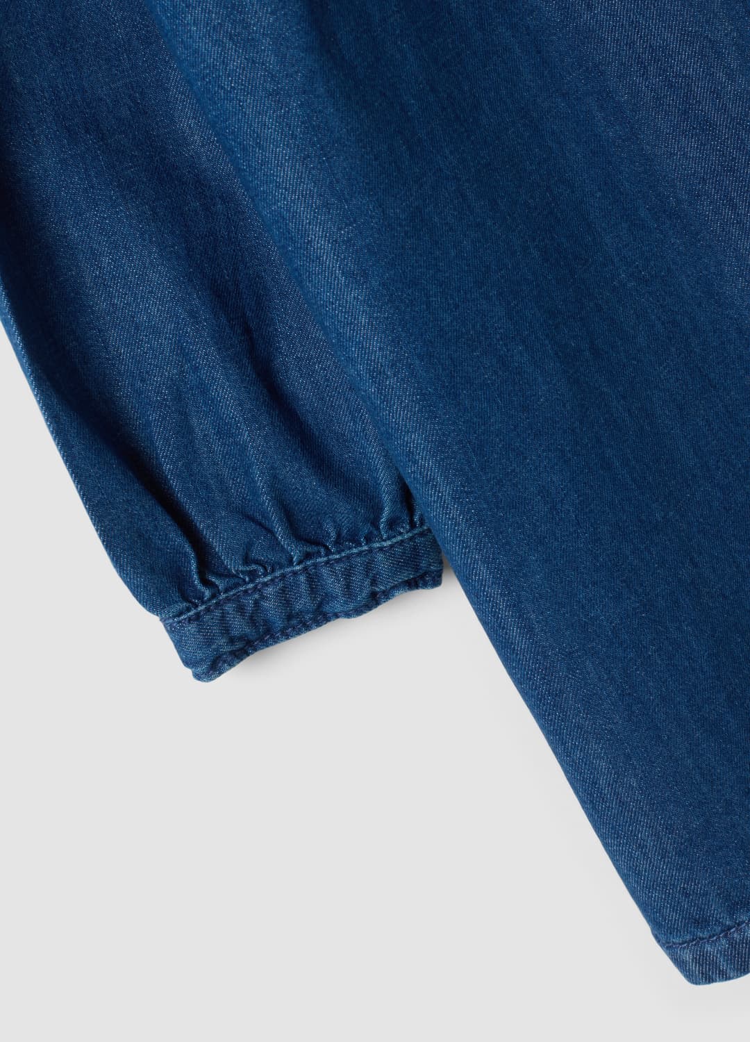 Abito Wide Blu In Puro Cotone Con Girocollo E Volant Per Bambina | OVS Abito Wide Blu In Puro Cotone Con Girocollo E Volant Per Bambina - 3 | OVS