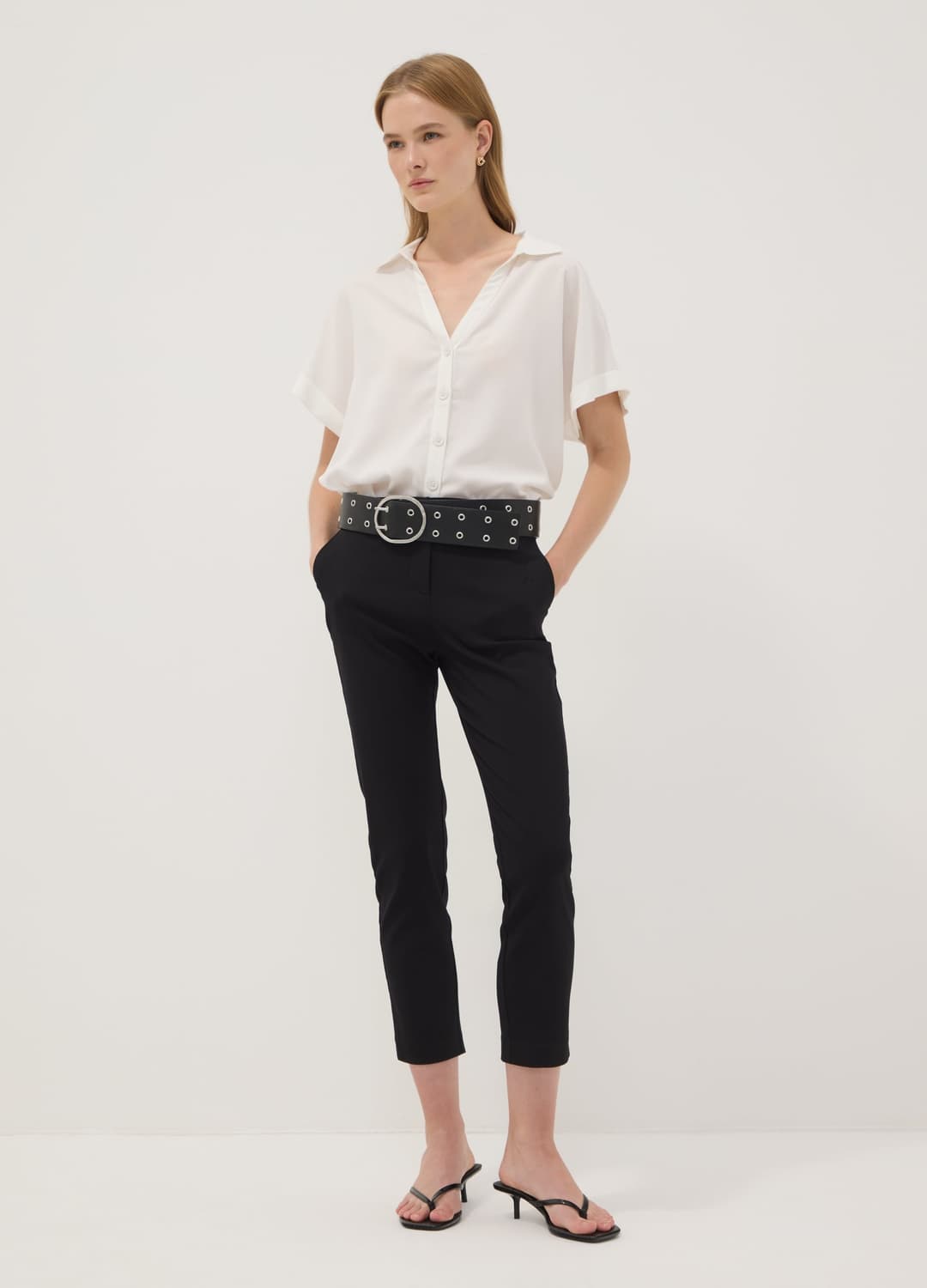 Camicia Multicolor A Righe In Pura Viscosa A Maniche Corte Over Fit | OVS Camicia Multicolor A Righe In Pura Viscosa A Maniche Corte Over Fit - 8 | OVS