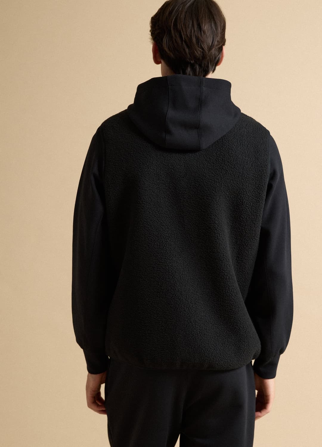 Felpa Full-zip Reversibile Nera Con Colletto Regular Fit | OVS Felpa Full-zip Reversibile Nera Con Colletto Regular Fit - 2 | OVS