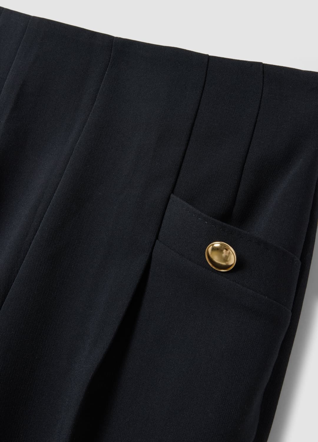 Schwarze Stretch-viskosehose Mit Regular Tapered Fit | OVS Schwarze Stretch-viskosehose Mit Regular Tapered Fit - 5 | OVS