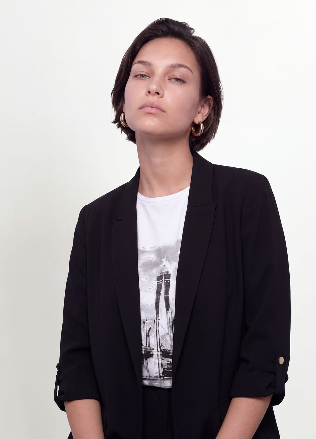 Blazer Nero Regular Fit Foderato Con Rever Classico | OVS Blazer Nero Regular Fit Foderato Con Rever Classico - 0 | OVS