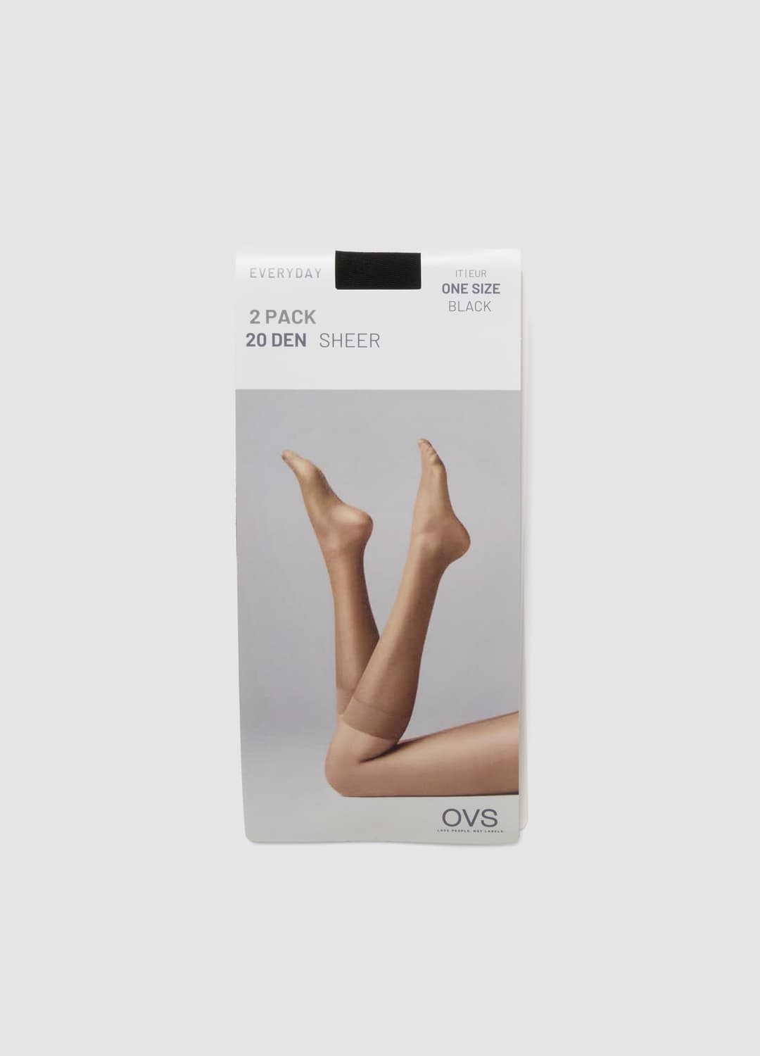 Bipack Di Calzini Salvapiede Neri In Tessuto Elasticizzato | OVS Bipack Di Calzini Salvapiede Neri In Tessuto Elasticizzato - 0 | OVS