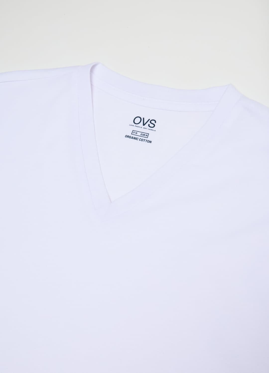 Weißes V-ausschnitt-t-shirt Aus Reiner Bio-baumwolle | OVS Weißes V-ausschnitt-t-shirt Aus Reiner Bio-baumwolle - 5 | OVS