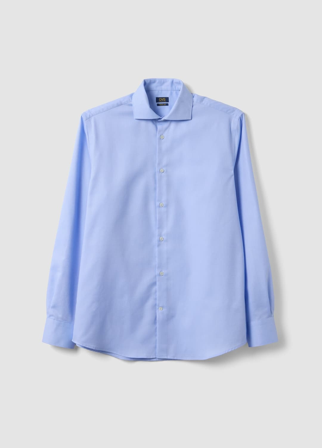 Camicia Azzurra In Puro Cotone No Iron Regular Fit | OVS Camicia Azzurra In Puro Cotone No Iron Regular Fit - 4 | OVS