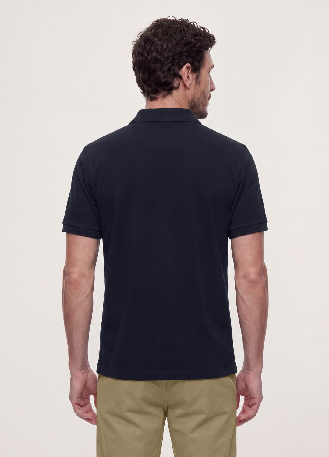 Polo Blu In Puro Cotone Piquet Con Colletto Classico Regular Fit | OVS Polo Blu In Puro Cotone Piquet Con Colletto Classico Regular Fit - 2 | OVS